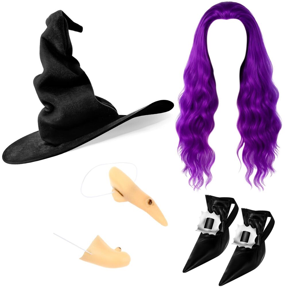 9144 Halloween Witch Cosplay Party Costume Accessoriess Set,